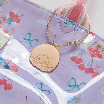 fafa 「【モンチッチコラボ】PELIA ハートスパンコール入りトートバッグ」（F）メール便送料198円対応可の画像