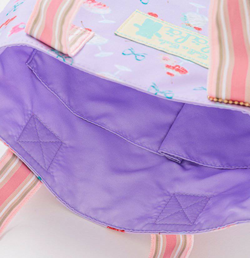 fafa 「【モンチッチコラボ】SADIE ミニレッスントートバッグ デザート柄」（F） 【メール便(送料198円)対応可】の画像