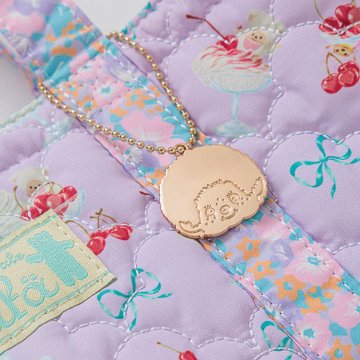 fafa「【モンチッチ・チムたんコラボ】LUNE キルティング 仕切り付きスクエア トートバッグ」（F）の画像