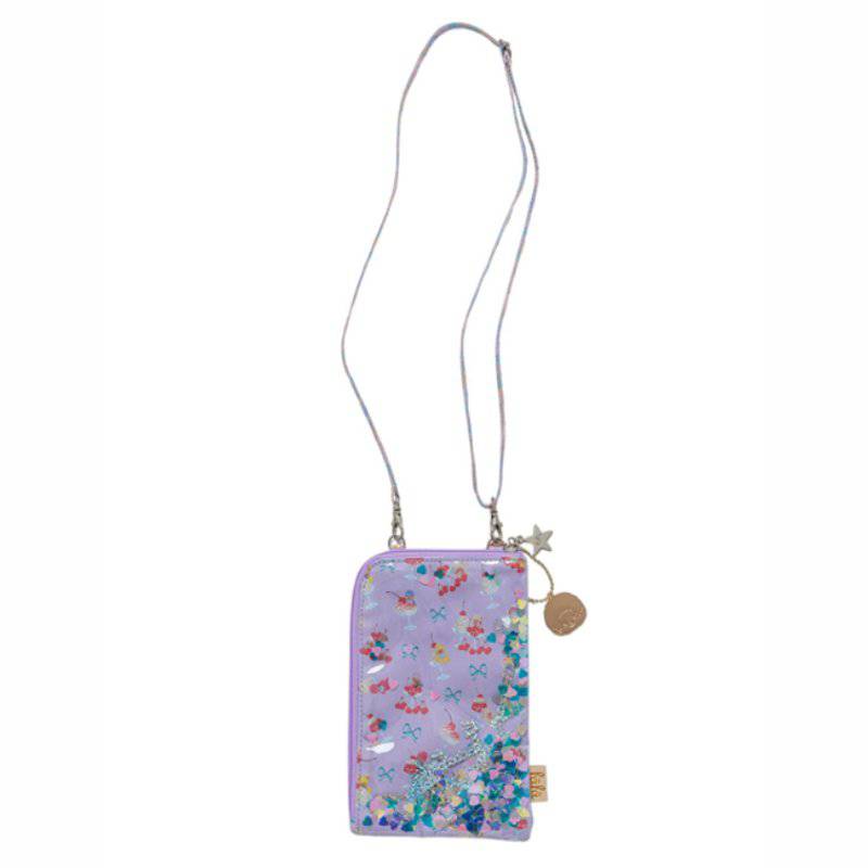 fafa「【モンチッチコラボ】MAELLE スパンコール入りモバイルポシェット」（F）メール便送料198円対応可の画像