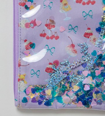 fafa「【モンチッチコラボ】MAELLE スパンコール入りモバイルポシェット」（F）メール便送料198円対応可の画像