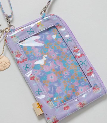 fafa「【モンチッチコラボ】MAELLE スパンコール入りモバイルポシェット」（F）メール便送料198円対応可の画像