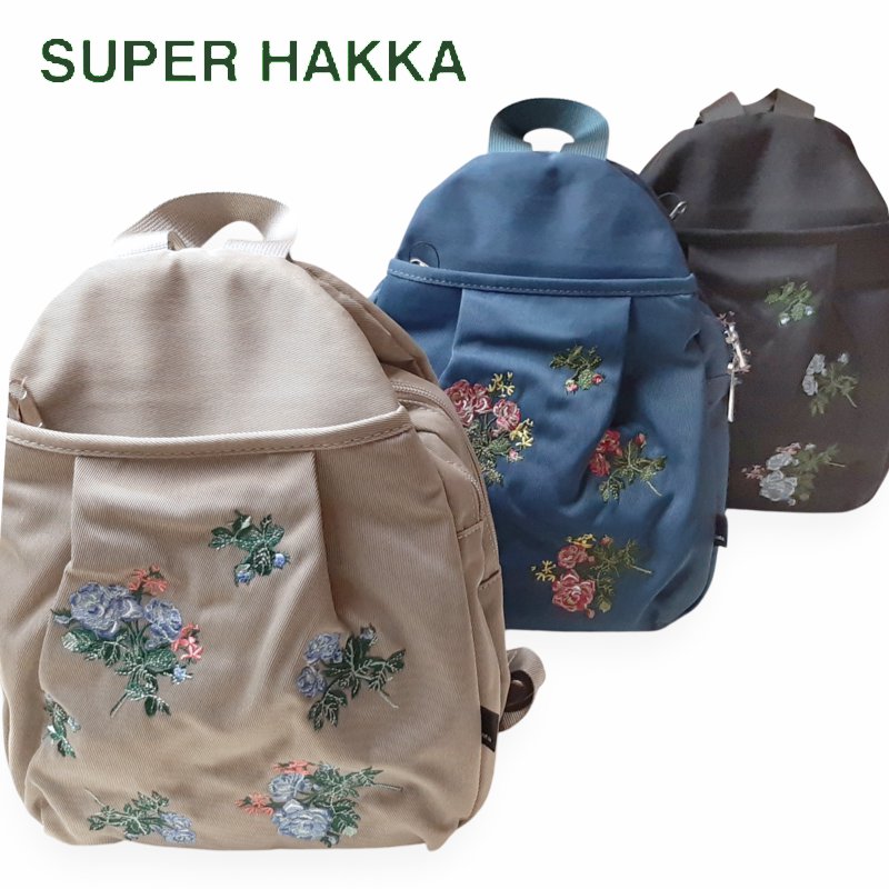 SUPER HAKKA glanta「ローズロンド刺繍ミニリュック」Fの画像