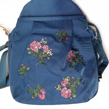 SUPER HAKKA glanta「ローズロンド刺繍ミニリュック」Fの画像