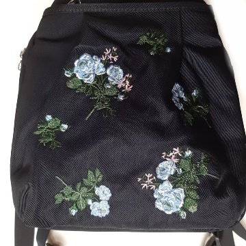 SUPER HAKKA glanta「ローズロンド刺繍ミニリュック」Fの画像