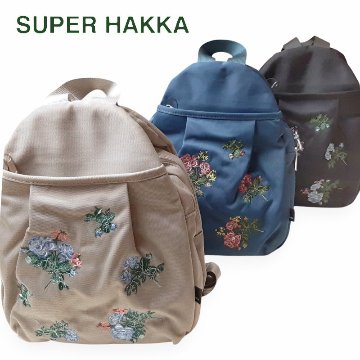 SUPER HAKKA glanta「ローズロンド刺繍ミニリュック」Fの画像
