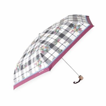 SUPER HAKKA 「晴雨兼用 遮光率99.9% フラワープリント折りたたみ傘 ケース付き」Fの画像