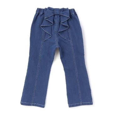 SLAP SLIP(スラップスリップ) 「リボン刺繍＆バックリボンストレッチデニムパンツ」(100-130cm) 【メール便送料198円対応】の画像