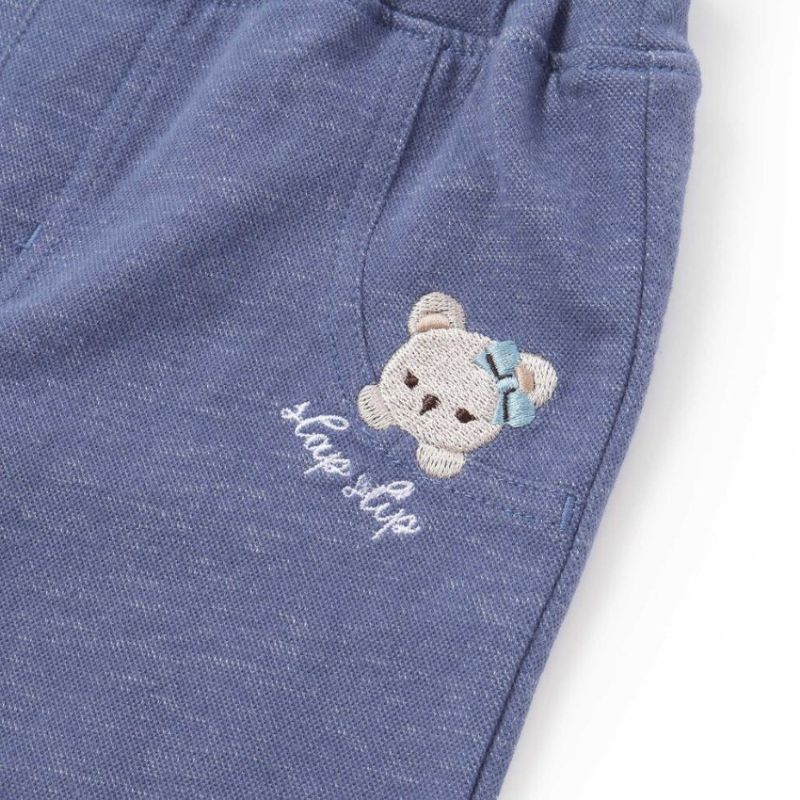 SLAP SLIP(スラップスリップ) 「裏柄折り返し裾ストレッチカットソーパンツ」(80-120cm) 【メール便送料198円対応】の画像