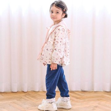 SLAP SLIP(スラップスリップ) 「裏柄折り返し裾ストレッチカットソーパンツ」(80-120cm) 【メール便送料198円対応】の画像