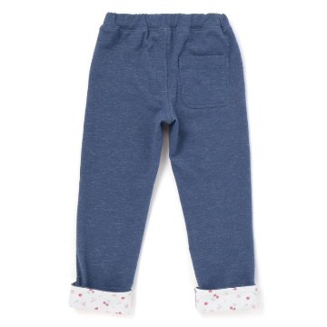 SLAP SLIP(スラップスリップ) 「裏柄折り返し裾ストレッチカットソーパンツ」(80-120cm) 【メール便送料198円対応】の画像