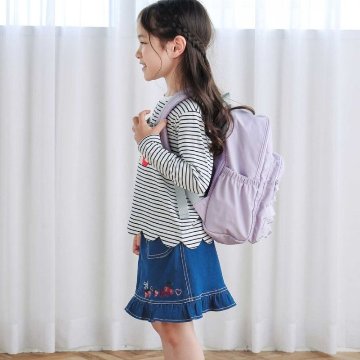 SLAP SLIP(スラップスリップ) 「ハートポケットストレッチデニムスカパン」(90-130cm) 【メール便送料198円対応】の画像