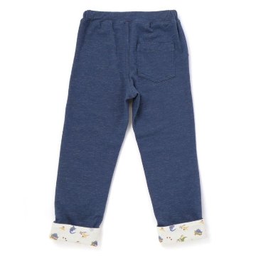 SLAP SLIP(スラップスリップ) 「裏柄折り返し裾ストレッチカットソーパンツ」(80-120cm) 【メール便送料198円対応】の画像