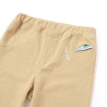 SLAP SLIP(スラップスリップ) 「裏柄折り返し裾ストレッチカットソーパンツ」(80-120cm) 【メール便送料198円対応】の画像