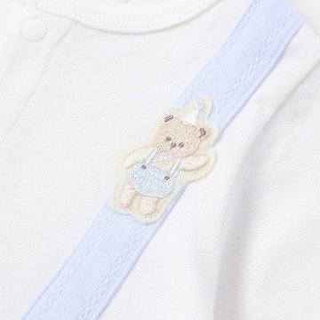 SLAP SLIP baby (スラップスリップ) 「 セットアップ風切り替え２WAYロンパース＋帽子セット」(50-70cm)  メール便対応可の画像