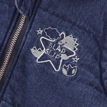 SLAP SLIP baby (スラップスリップ) 「 フード付きキルティング恐竜ベスト」(70-80cm)  の画像