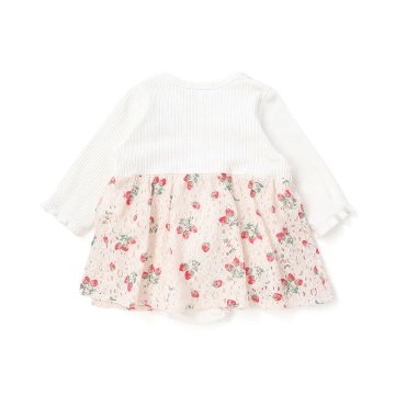 SLAP SLIP baby (スラップスリップ) 「 レースキャミソールドッキング長袖ロンパース」(70-80cm)  メール便対応可の画像
