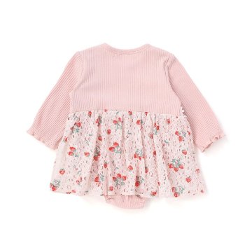 SLAP SLIP baby (スラップスリップ) 「 レースキャミソールドッキング長袖ロンパース」(70-80cm)  メール便対応可の画像