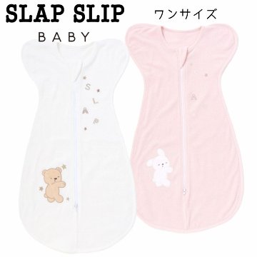 SLAP SLIP baby (スラップスリップ) 「 アニマルアップリケ付きパイルスリーピングバッグ」ワンサイズの画像
