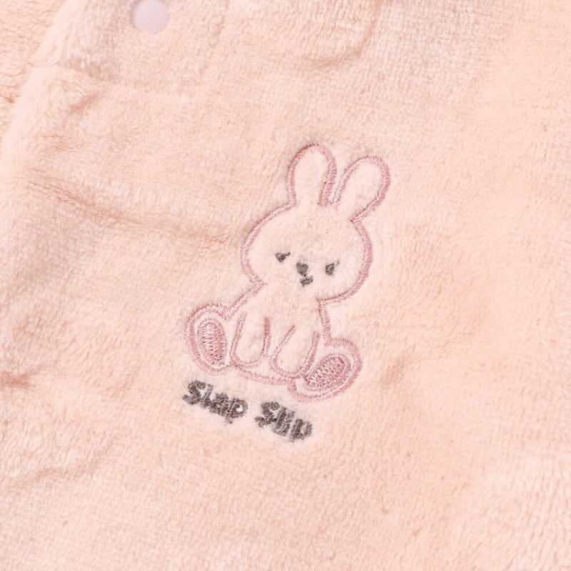 SLAP SLIP baby (スラップスリップ) 「 アニマルフェイス切り替えボアベスト」(70-80cm)  メール便対応可の画像