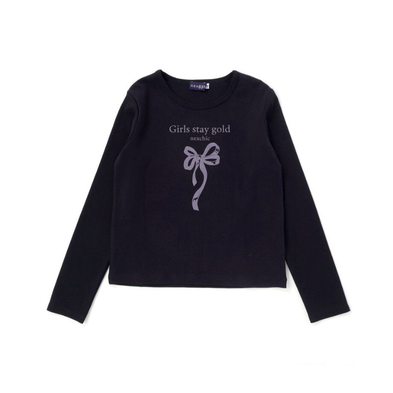 nexchic (ネクシック) 「チェック柄ビスチェ＋Tシャツセット」(110-150cm) の画像