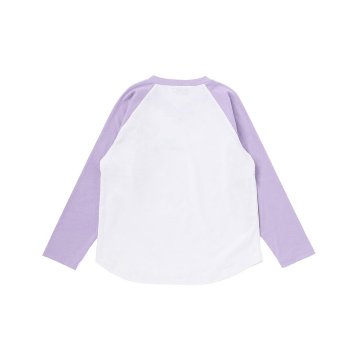 nexchic (ネクシック) 「ロゴワッペン付きラグラン長袖Tシャツ」(110-150cm) の画像