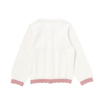 SLAP SLIP (スラップスリップ) 「 さくらんぼモチーフ付きニットカーディガン」(80-130cm)  メール便対応可の画像