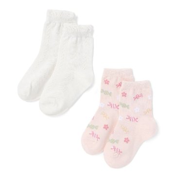 SLAP SLIP 「編み柄＆総柄アソートレギュラーソックス2Pセット」 (13-21cm) メール便対応可の画像