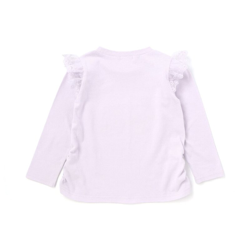 SLAP SLIP【サンリオコラボ】「パッチ刺繍肩フリル長袖Tシャツ」(80~130cm)　【メール便送料198円対応】の画像