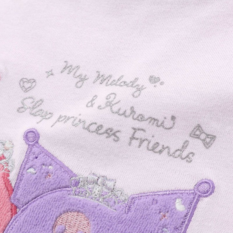 SLAP SLIP【サンリオコラボ】「パッチ刺繍肩フリル長袖Tシャツ」(80~130cm)　【メール便送料198円対応】の画像