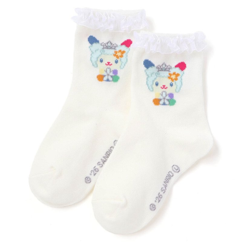 SLAP SLIP 【サンリオコラボ】「チュールフリルソックス」 (13-21cm) メール便対応可の画像