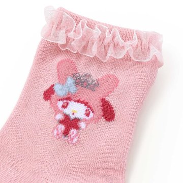 SLAP SLIP 【サンリオコラボ】「チュールフリルソックス」 (13-21cm) メール便対応可の画像