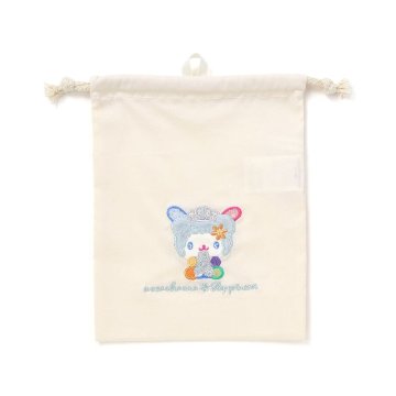 SLAP SLIP 【サンリオコラボ】「キャラクターパッチ刺繍巾着袋」ワンサイズ メール便対応可の画像