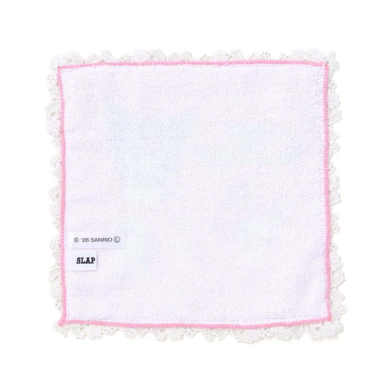 SLAP SLIP 【サンリオコラボ】「レース縁パイルハンカチ」メール便対応可の画像