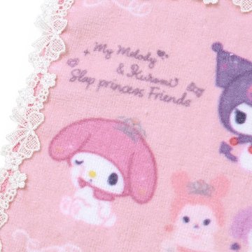 SLAP SLIP 【サンリオコラボ】「レース縁パイルハンカチ」メール便対応可の画像