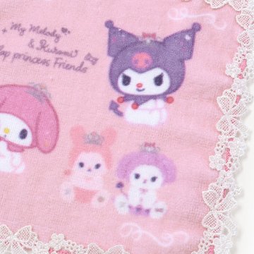 SLAP SLIP 【サンリオコラボ】「レース縁パイルハンカチ」メール便対応可の画像