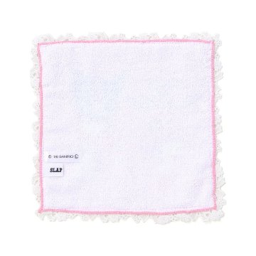 SLAP SLIP 【サンリオコラボ】「レース縁パイルハンカチ」メール便対応可の画像