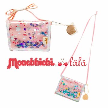 fafa 「【モンチッチコラボ】EDOLIE ひも付き二つ折りスパンコールウォレット 」（F） 【メール便送料198円対応可】の画像