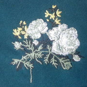 SUPER HAKKA「ホワイトローズ刺繍 裏毛プルオーバー」 Fの画像