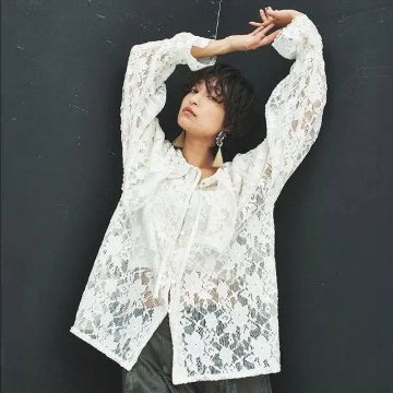 MUUNAA「ビンテージライクレースブラウス」(Lady's)の画像