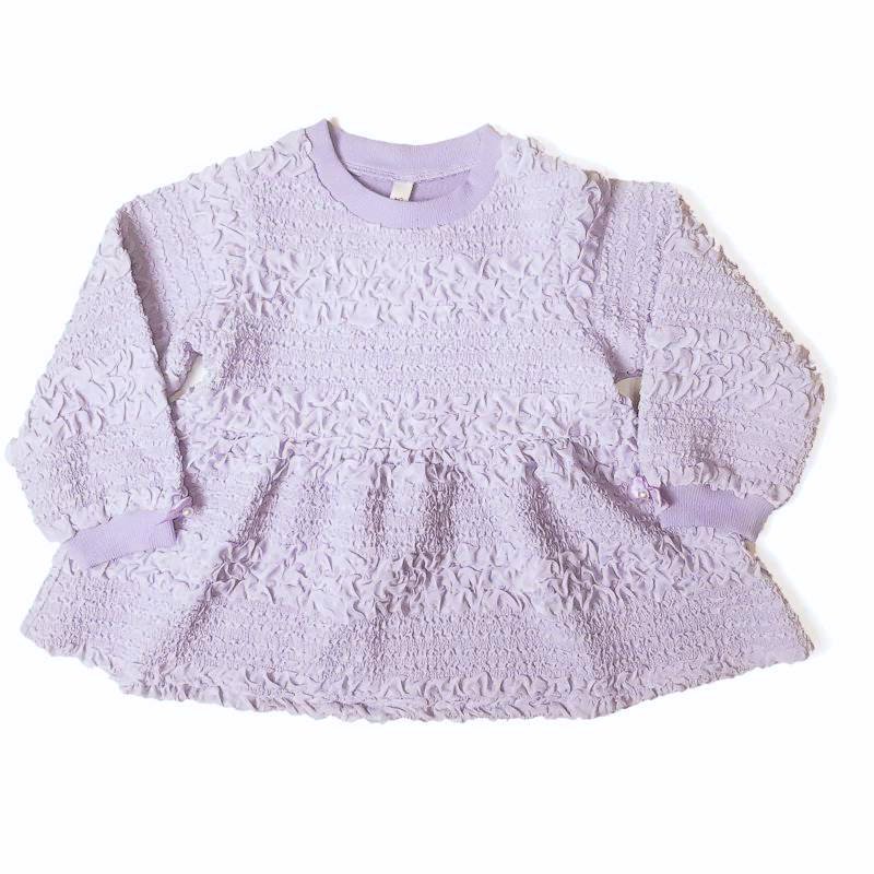 nino「ポコポコボーダージャガードプルオーバー」(90-150cm) 【メール便送料無料】の画像