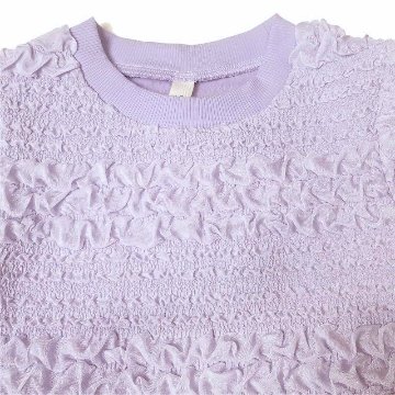 nino「ポコポコボーダージャガードプルオーバー」(90-150cm) 【メール便送料無料】の画像