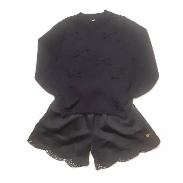 nino「裾スカラップショートパンツ」(100-140cm) 【メール便送料無料】の画像