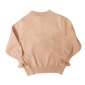 nino 「リボン付きクルーニット」 (90-150cm)【メール便送料無料】の画像