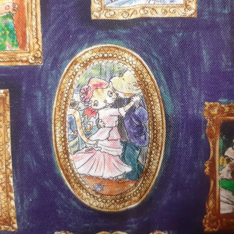 nino「ねこ絵画風プリントジャンパースカート 」(90-140cm) の画像