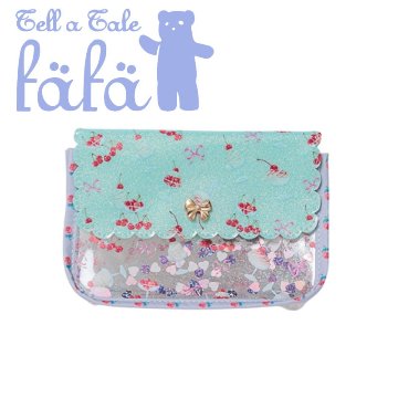 fafa「VIOLET FAYE スカラップマチ付きポーチ」（F）の画像