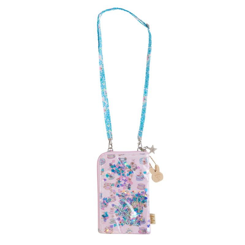 fafa「【モンチッチコラボ】MAELLE スパンコール入りモバイルポシェット」（F）メール便送料198円対応可の画像