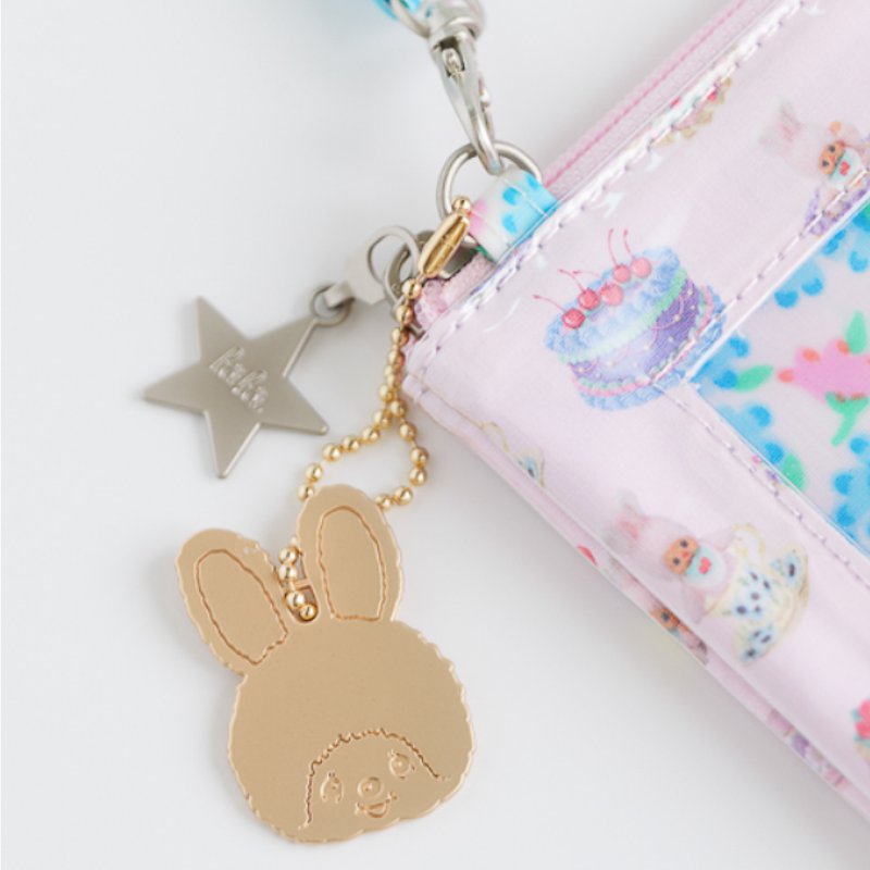 fafa「【モンチッチコラボ】MAELLE スパンコール入りモバイルポシェット」（F）メール便送料198円対応可の画像