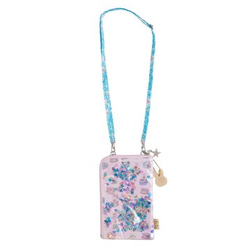 fafa「【モンチッチコラボ】MAELLE スパンコール入りモバイルポシェット」（F）メール便送料198円対応可の画像