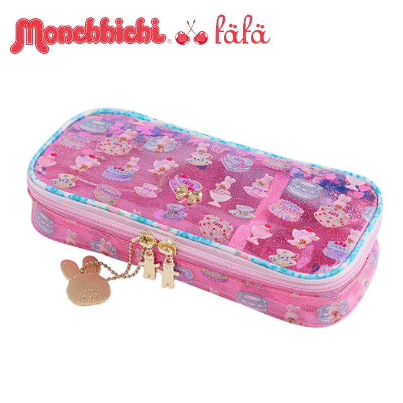 fafa「【モンチッチコラボ】ELSIE MAE PVCスパンコール入りペンケース」（F）の画像